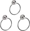 GOLD BELL Towel Ring Silver Stainless Steel Towel Ring Holder (Set of 3) view 1