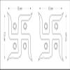 Creatick Studio Acrylic Decorative Swastik 3D Acrylic Mirror Wall Sticker (Red) view 4