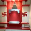 Creatick Studio Acrylic Decorative Swastik 3D Acrylic Mirror Wall Sticker (Red) view 2