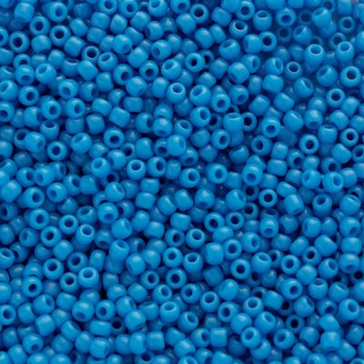 Toho Round Seed Beads Size 11/0, 43D Opaque Cornflower/Blue Beads 2.5" Tube, Apprx. 8-9g, Imported 2.2mm Japanese Seed Beads for Jewellery Making, Beading, Embroidery, Art and Craft 