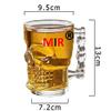 MIR9 Glass Skull Beer Mug 520ML for Your Home Bar (Set of 2) view 3