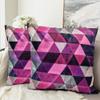 Khooti Velvet Cushion Cover, 20x20 (Triangular Pink)(Pack of 1) view 4