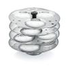 Komal Stainless Steel Idly Stand Suitable for Inner Lid Cooker,3x4 Plates,Silver view 1