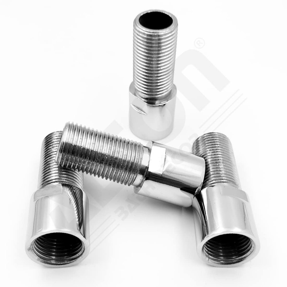 ALTON ALD325, Brass 2.5 - INCH Extension Nipple, Pack of 4 (Silver)
