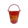 Fire Shape Industries Galvanized-Iron Safety Fire Bucket for Fireplace Burning Wood Indoor Outdoor Ashes Carrier Container 9L Red -Pack of 2 view 1