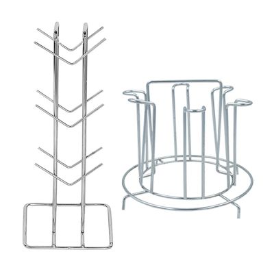 Oc9 Stainless Steel Cup Stand/Cup Holder & Glass Stand/Glass Holder for Kitchen Rack