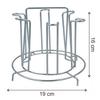 Oc9 Stainless Steel Cup Stand/Cup Holder & Glass Stand/Glass Holder for Kitchen Rack view 4