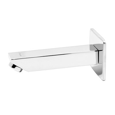 Pixaflo Brass Bath Tub Plain Spout with Wall Flange (Chrome) (Crux)