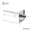 Pixaflo Brass Bath Tub Plain Spout with Wall Flange (Chrome) (Crux) view 2