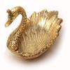 Saudeep India Metal Swan Shape Tray/Bowl for Dry Fruit, Flower Petal, Snacks or Dessert Platter for Home Decor/Diwali (19.5X11.5X9 cm, Golden) (Golden) view 4