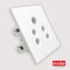 Evoke 6 Amps 2 in 1 Socket with Concealed Brass Terminal[2m] - Set of 10 Pcs. view 2