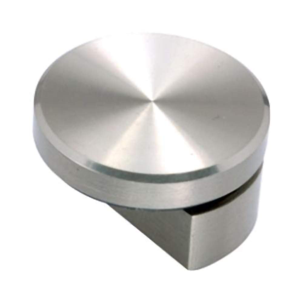 Atlantic Fully Brass Half Round Mirror Glass Bracket Holder 6mm (Chrome Finish, Wall Mounted, Pack of 12 Piece)