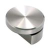 Atlantic Fully Brass Half Round Mirror Glass Bracket Holder 6mm (Chrome Finish, Wall Mounted, Pack of 12 Piece) view 1