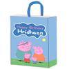 WoW Party Studio Personalized Pig Cartoon Theme Happy Birthday Decorations Return Gift Bag with Birthday Girls and Boys Name (Blue) - 10Pcs view 1