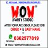 WoW Party Studio Personalized Pig Cartoon Theme Happy Birthday Decorations Return Gift Bag with Birthday Girls and Boys Name (Blue) - 10Pcs view 2