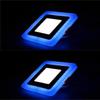 Ravi's Enterprise 6 Watt LED Side Square Panel Double Color Pop Ceiling 3D Effect Lighting (White and Blue) - Pack of 2 view 1