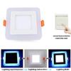 Ravi's Enterprise 6 Watt LED Side Square Panel Double Color Pop Ceiling 3D Effect Lighting (White and Blue) - Pack of 2 view 3