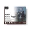 BRUSTRO Artist's Acrylic Glued Paper Pad 400 GSM, A4-12 Sheets | Textured Surface, Acid Free, Ideal for Acrylics, Oil, Professional, Fine Art Students. view 1