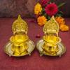RAMA METAL Gajalakshmi Metal Deepam Set view 3