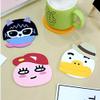 HARI - 5PCS Silicone Rubber Coaster Colorful Animal Coaster Cup Mat for Drinks Durable Non-Slip Hot Pads Protection Furniture Damage for Home and Kitchen Use. view 2