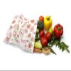 Clean Planet Eco-Friendly Veggie Natural Cotton Vegetable Storage Bags for Fridge with Drawstring Non-Toxic, Washable, Reusable Vegetables and Fruits Storage Bag (Set of 6 Regular -10" x 12") view 2