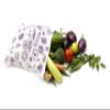 Clean Planet Eco-Friendly Veggie Natural Cotton Multipurpose Vegetable and Fruit Storage Bag for Fridge with Drawstring Non-Toxic, Washable, Reuseable Storage Bag (Set of 6 Regular -10" x 12") view 2