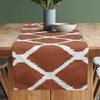 Dekor World Ekat Printed Rust Table Runner (33x120cm) (Pack of 1)-4 Seater Dinning & Center Table view 1