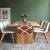 Dekor World Ekat Printed Rust Table Runner (33x120cm) (Pack of 1)-4 Seater Dinning & Center Table view 2