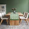 Dekor World Fun with Checks Printed Green Table Runner (33x120cm) (Pack of 1)-4 Seater Dinning & Center Table view 2