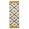 Dekor World 3 Ikat Printed Yellow Table Runner (33x120cm) (Pack of 1)-4 Seater Dinning & Center Table view 3