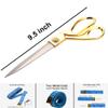 Stealodeal Tailoring Sewing Kit, Stainless Steel 9.5 Inch Scissor With Measuring Tape For Home & Kitchen view 2