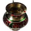 Antique Collection Decorative Brass Karwa Chauth Lota and Katori Combo (Golden, 12 x 11 x 11 cm) view 3