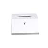 TARGET HYGIENE Pop Up Table Top Soft Tissue Paper Box Holder with Lock | Free 2 Packet Pop Up Tissue Refill 2 Ply 4x8 cm Tissue Size White view 3