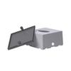 TARGET HYGIENE Pop Up Table Top Soft Tissue Paper Box Holder with Lock | Free 2 Packet Pop Up Tissue Refill 2 Ply 4x8 cm Tissue Size White view 4