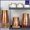 Femora Copper Metallic Clear Glass Jars | See Through Bottom Jar | 1 Year Warranty | Airtght | Jars for Snacks, Fry Food, Masala, Spice, Pickles, Cookies |900 ML | Set Of 1 | Copper view 2