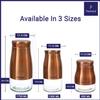 Femora Copper Metallic Clear Glass Jars | See Through Bottom Jar | 1 Year Warranty | Airtght | Jars for Snacks, Fry Food, Masala, Spice, Pickles, Cookies |900 ML | Set Of 1 | Copper view 3
