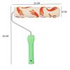 Jai Brush 9 Inches Bloom Designer Pattern Roller Brush For Wall Painting view 4