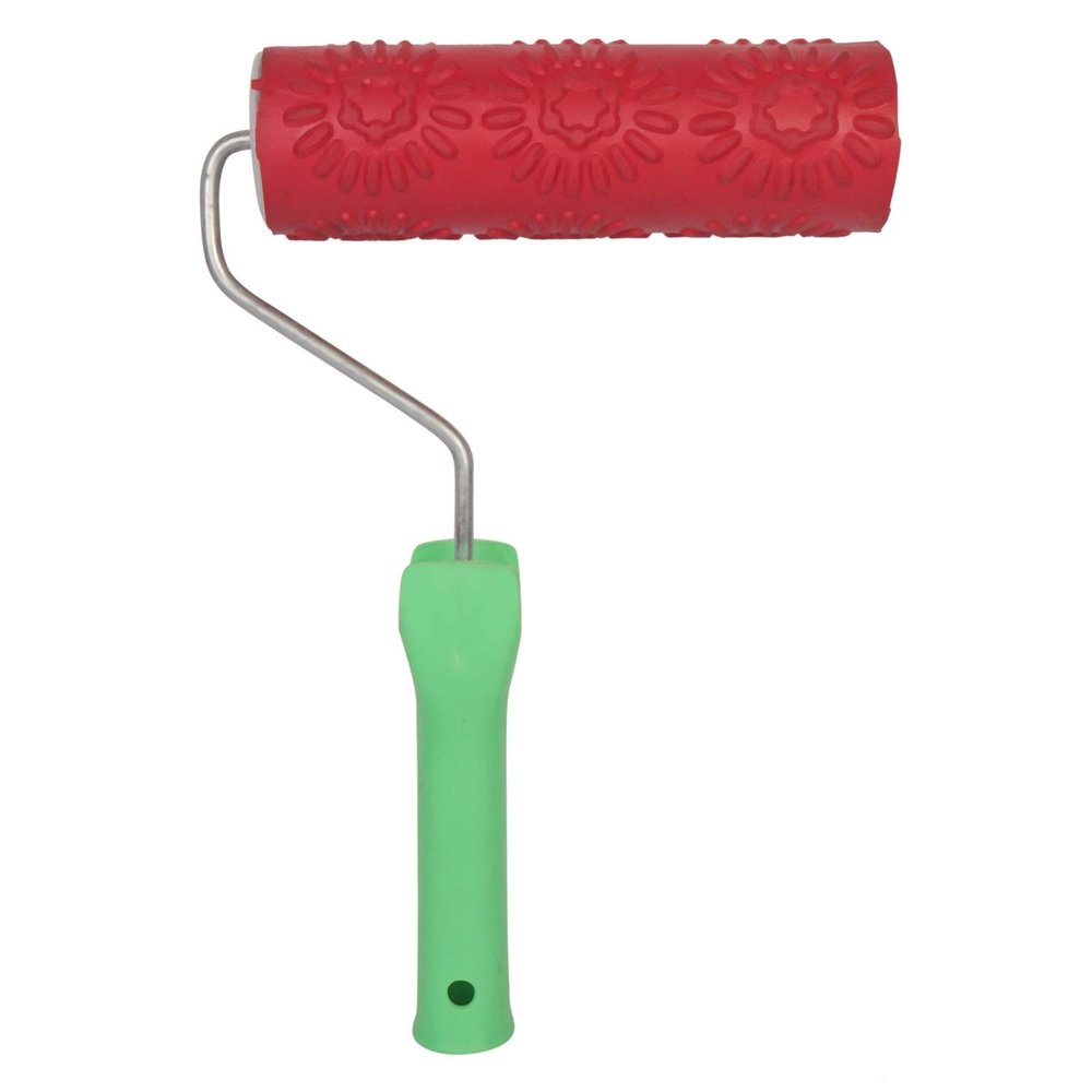 Jai Brush 9 Inches Sun Design Roller Brush For Wall Painting