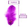 TIPTOP DECORATION Natural Dyed Feathers 10 cm (80 pieces) (Purple) view 2