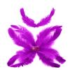 TIPTOP DECORATION Natural Dyed Feathers 10 cm (80 pieces) (Purple) view 3