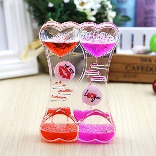 Rajasthani Art Shop Acrylic Plastic Hourglass (14 x 3 x 9 cm, Multicolour)