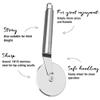 Oc9 Stainless Steel Pizza Cutter/Slicer & Egg Whisk/Egg Beater & Roti Chimta/Utility Tong for Kitchen Tool Set view 2