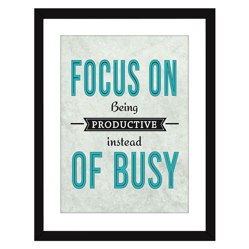 Chaka Chaundh - FOCUS - Motivational Quotes Frames  Motivational Poster for OFFICE WALL, SCHOOL, STUDY ROOM, COLLEGE, INSTITUTE, STUDENT, ENTREPRENEUR, CLASSROOM & HOME - Motivational Frames For Office - Motivational Room & Home Quotes Decor - Motiv
