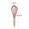 Femora Premium Virgin Silicone Egg Whisk with Grip Handle, Red, Set of 2 view 3