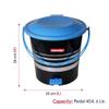Wonder Pedal 404 Black Printed Plastic Pedal Dustbin with Lid (Blue) view 2
