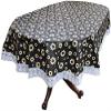 ZITIN Printed Dining Table Cover Oval Shape 6 Seater with White Lace Oval Shaped -for Oval 6 Seater Table, Size : 54" X 78" view 1