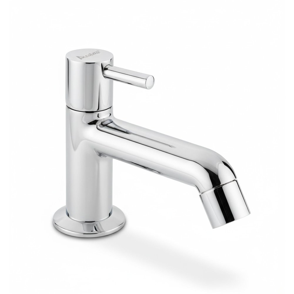 Acetap ACE - 05 Wash Basin Pillar Tap  Fully Brass, Chrome Plated | Durable Utility Faucet for Bathroom, Kitchen (Pack of 1) | 7-Year Manufacturer Warranty