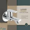 Acetap ACE - 02 Brass Bib Cock Water Tap for Bathroom & Wash Basin | Wall Mounted with Wall Flange | Chrome Finish | Water Saving Aerator view 4