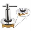 Acetap Sparrow Series Brass 15mm Concealed Flush Valve, Chrome-Plated Toilet On/Off Valve with Wall Flange, Female Thread, Easy Installation, Durable Water Control Tap (Pack of 1 Pcs) view 2