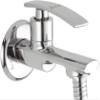 Acetap Aqua Series Brass Nozzle Bib Cock Tap  Chrome Plated, Wall Mounted Water Tap for Bathroom & Kitchen with Flange (Pack of 1 Pcs) view 1